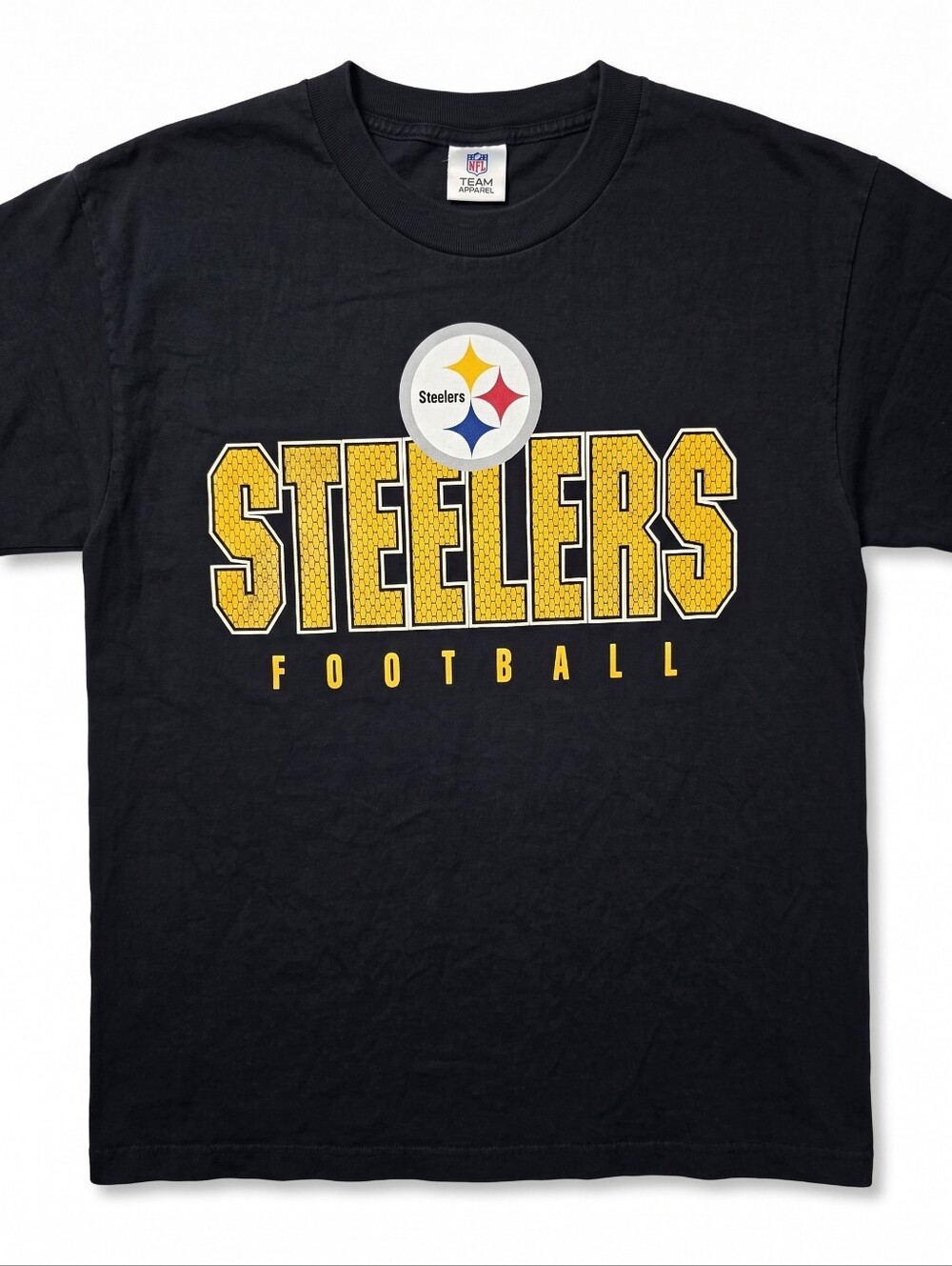NFL Pittsburgh Steelers Black and Yellow Short Sleeve Tee - Picture 2 of 2